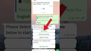 Whatsapp se metro ticket kaise book kare  Metro ticket book Online tech [upl. by Reklaw931]