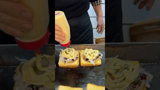 Street Burger Toast  Korean Street Food shortsvideo [upl. by Bein390]