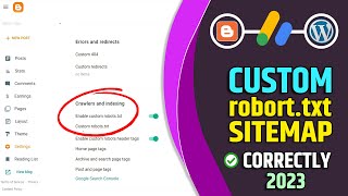 How to Create Custom robotstxt blogger 2023  Create Sitemap for blogger 2023 [upl. by Ehcropal]