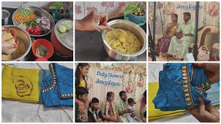 vlog54 Saturday vlog with millet kichadi recipe friends baby shower function [upl. by Akiemat]