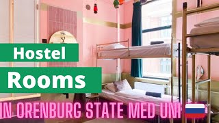 Hostel Rooms in RUSSIA Il Orenburg State Medical University  MBBS RUSSIA [upl. by Aronal]