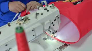 Custom windsock printing and sewing process [upl. by Noyerb28]