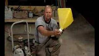 Hopper Gun Concrete Resurfacing Video—ConcreteNetworkcom [upl. by Novert]