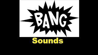 Bang Sound Effects With Drawing [upl. by Sarge]