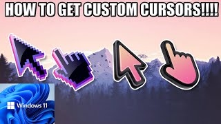 How to get CUSTOM Cursors 2022  Windows 10 and Windows 11 Easily [upl. by Annasiul]