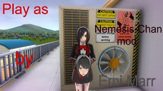 Play as NemesisChan mod by Emi Marr  Yandere simulator Nemesis mod [upl. by Eniar]