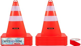 VEVOR Safety Cones 12 x 28quot Traffic Cones PVC Orange Construction Cones Review [upl. by Animar]