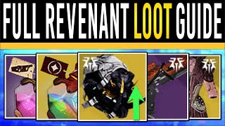 Destiny 2 REVENANT LOOT GUIDE amp FAST EXOTIC ARMOR Tonics Explained Fieldwork Weapons Attunement [upl. by Anelim935]