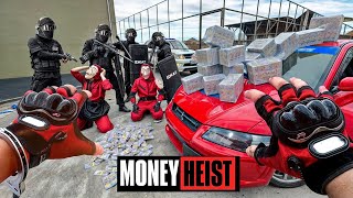 PARKOUR VS MONEY HEIST 6  BAD GUYS No ESCAPE from POLICE chase BELLA CIAO REMIX  Epic POV [upl. by Turtle]