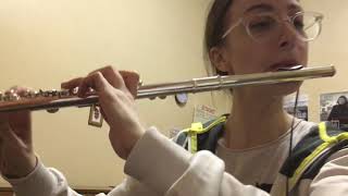 Prokofiev  Classical symphony IV movement flute excerpt [upl. by Hescock]