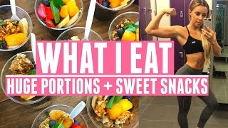 What I Eat In A Day  Portion Control  Healthy Sweet Snacks [upl. by Ravid52]