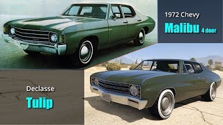 GTA V Cars vs Real Life Cars 2  All Muscle Cars [upl. by Armelda]