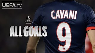 All UCL Goals EDINSON CAVANI [upl. by Nalda]