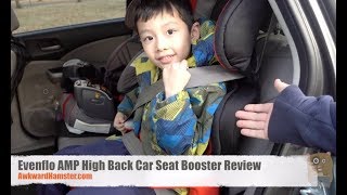 Evenflo AMP High Back Car Seat Booster Review [upl. by Eelitan]