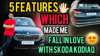 Fortuner is nice but this is NICER😍🔥 INSANE features of Skoda Kodiaq ✨ [upl. by Aihsenrad]