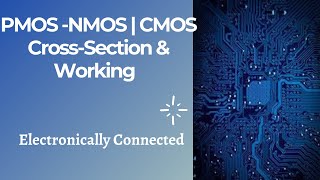 PMOS  NMOS  CMOS Crosssection Construction amp Working [upl. by Yroggerg40]