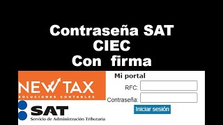 Como hacer mi contraseña del SAT RFC  contraseña 2024  con mi efirma  CIEC 2024 [upl. by Oznecniv781]