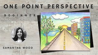 Beginner One Point Perspective Drawing [upl. by Oiramed419]