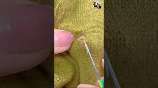 Darning a thin wool sweater [upl. by Allac]