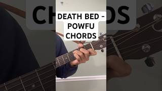 How to Play Death Bed Coffee for Your Head by Powfu on Guitar – Easy Chord Tutorial [upl. by Iliak245]