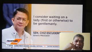 FL Liza A Marcos KampayChiz EscuderoSenate President na at Waiter PaA little Etiquette Sana [upl. by Oirasor]