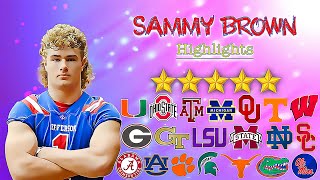 Sammy Brown Highlights  BEST LINEBACKER IN THE NATION  5 Star Recruit [upl. by Yessac]