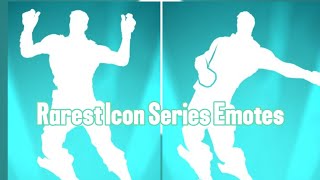 Rarest Icon Series Emotes fortnite [upl. by Jannery158]