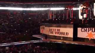 WWE WrestleMania XXVIII 28 WWE Champion CM Punk entrance to Cult of Personality [upl. by Gertrudis]