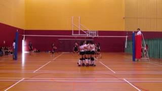 2017 C Div Girls West Zone NYGH vs HVS 20 set 1 [upl. by Yrolg]