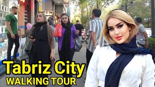 Iran Tabriz  Street Walking in Tabriz City Center  City Walk [upl. by Lertnom]