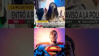 Un policía se convierte en héroe ❤🦸🤗 salvando un negocio ❤ starman hero superman parati memes [upl. by Wilkinson255]