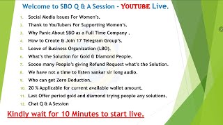 SBO  TVM Official is live General Session [upl. by Nuriel]