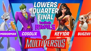 Cosolix amp Mirrorman VS KEY1DR amp Bugzvii  MultiVersus Twitch Rivals 2024 [upl. by Renell]