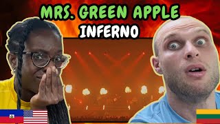 REACTION TO Mrs GREEN APPLE  Inferno インフェルノ LIVE from MON  FIRST TIME HEARING [upl. by Eseilenna240]