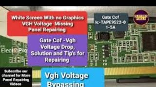 43 inch LED tv vgh voltage bypass vgh voltage problem repairtrendingsvideoviralvideo [upl. by Littlejohn231]