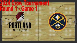 2024 Crow NBA Tournament 15 Portland Trail Blazers vs 2 Denver Nuggets  Game 1 [upl. by Feucht832]