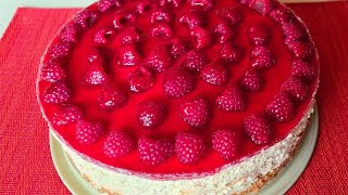 Cremige und fruchtige Himbeertorte Einfach und lecker [upl. by Gnilyarg729]