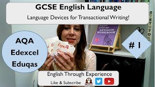 GCSE English Language Paper 2  Devices and effects for Transactional Writing 1 [upl. by Anilatsyrc]