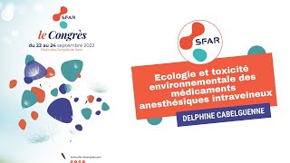 Ecologie et toxicité environnementale des médicaments anesthésiques intraveineux  DCABELGUENNE [upl. by Edniya779]