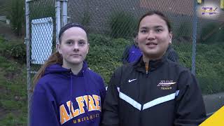 Alfred University Womens Tennis vs Medaille Recap 092718 [upl. by Gerrard191]