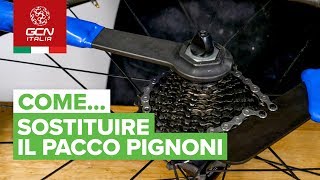 Come sostituire il pacco pignoni  Manutenzione base per bici da strada [upl. by Otrebire867]