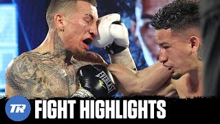 Adam Lopez Comes on Late to Beat Jason Sanchez  FIGHT HIGHLIGHTS [upl. by Yetsirhc]