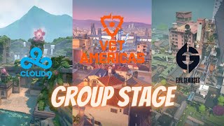 C9 vs EG  Group Stage  VCT Americas [upl. by Jegger]