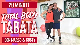 TABATA TOTAL BODY con Marco amp Costy [upl. by Lledra]