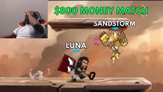 Sandstorm vs Luna 5  800 Money Match  Pro Brawlhalla  NA  Brawlhalla Show Match 64 [upl. by Oirogerg]