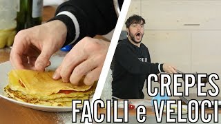 Come fare le crepes con la bottiglia  CUCINA PER PIGRI  Guglielmo Scilla  Cucina da Uomini [upl. by Baudin]