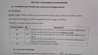 cálculo y selección de apartarrayos para subestación eléctrica [upl. by Tillford523]