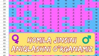 HOMILA JINSINI ANIQLASH KALENDARI  ОПРЕДЕЛИТЬ ПОЛ РЕБЕНКА [upl. by Goldenberg]