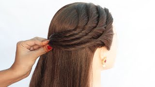 3 antique hairstyle for girls  unique hairstyle  open hair hairstyle  ponytail hairstyle [upl. by Franza144]