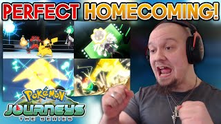 A CHAMPION HOMECOMING ASH VS KUKUI ALOLA BATTLE ROYAL Pokémon Journeys Episode 112 REACTION [upl. by Nosyt134]